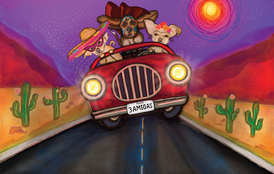 Three Amigas, by Shelly Arroyo