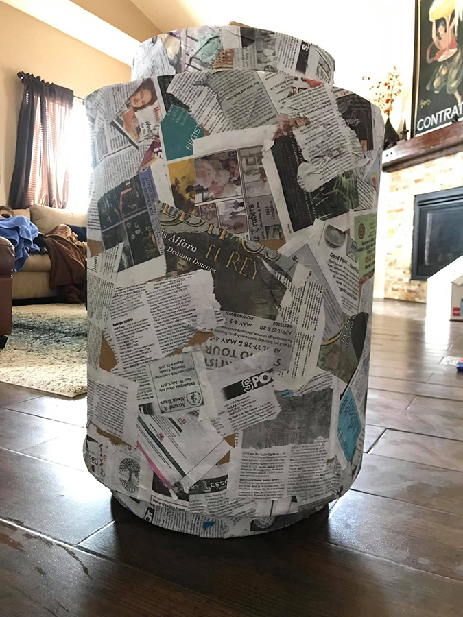 Time for paper mache. © Shelly Arroyo